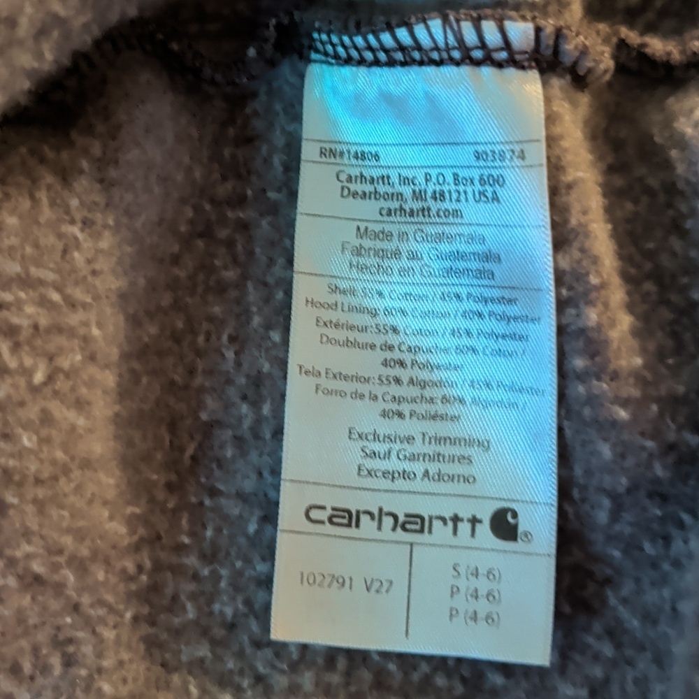 Carhartt Clarksburg Graphic Sleeve Hoodie Sweatshirt Size S Like NewMSRP $59.99 - Picture 7 of 7